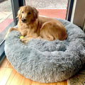 PawzMania Relaxing Grey Donut Bed