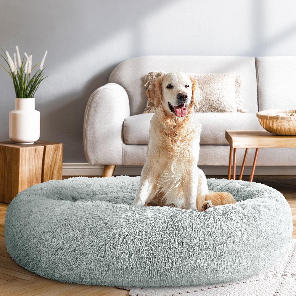 PawzMania Relaxing Grey Donut Bed